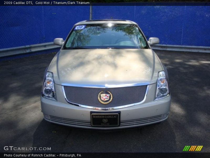 Gold Mist / Titanium/Dark Titanium 2009 Cadillac DTS