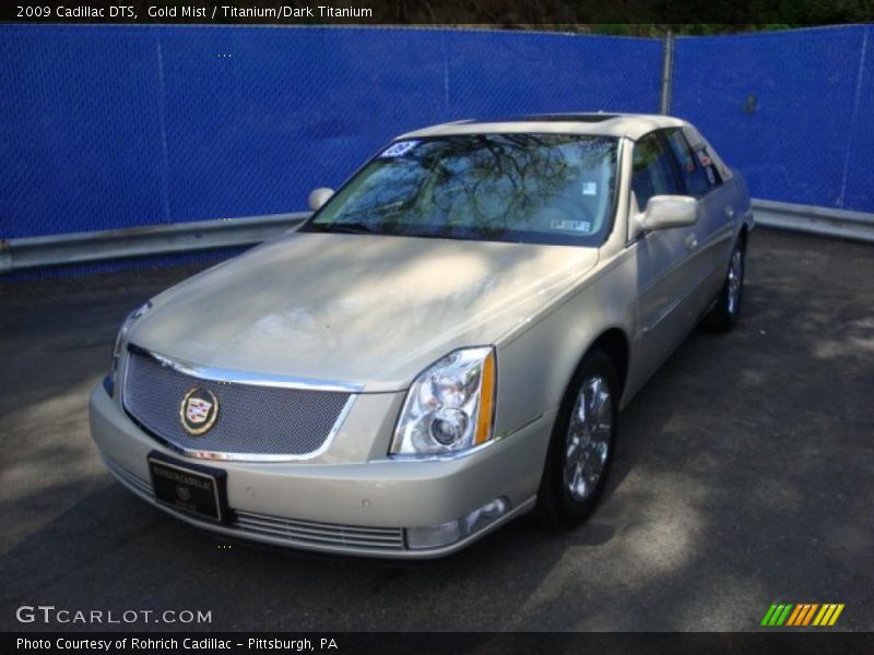 Gold Mist / Titanium/Dark Titanium 2009 Cadillac DTS