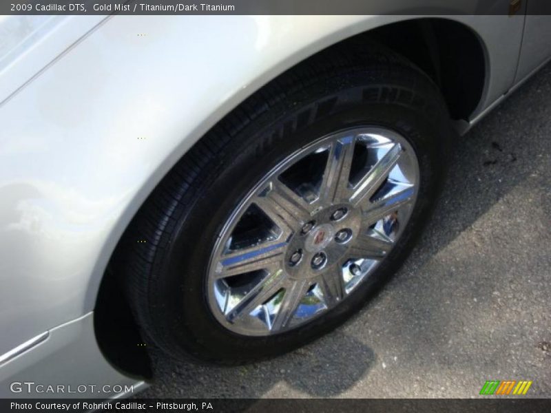 Gold Mist / Titanium/Dark Titanium 2009 Cadillac DTS