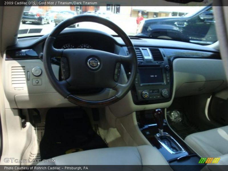 Gold Mist / Titanium/Dark Titanium 2009 Cadillac DTS