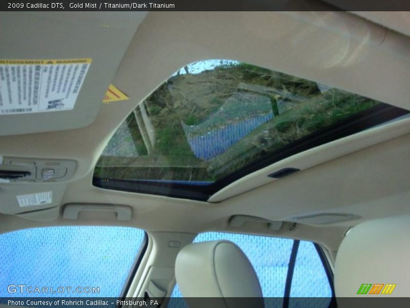 Gold Mist / Titanium/Dark Titanium 2009 Cadillac DTS