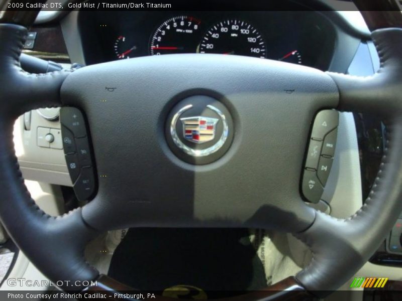 Gold Mist / Titanium/Dark Titanium 2009 Cadillac DTS