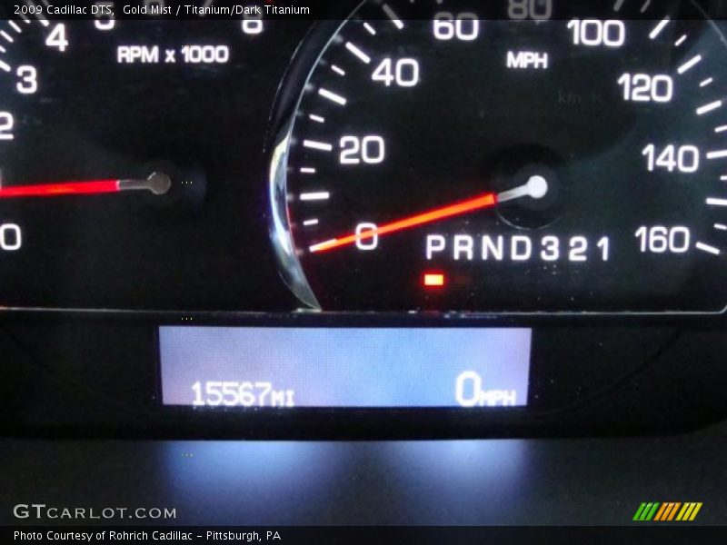 Gold Mist / Titanium/Dark Titanium 2009 Cadillac DTS