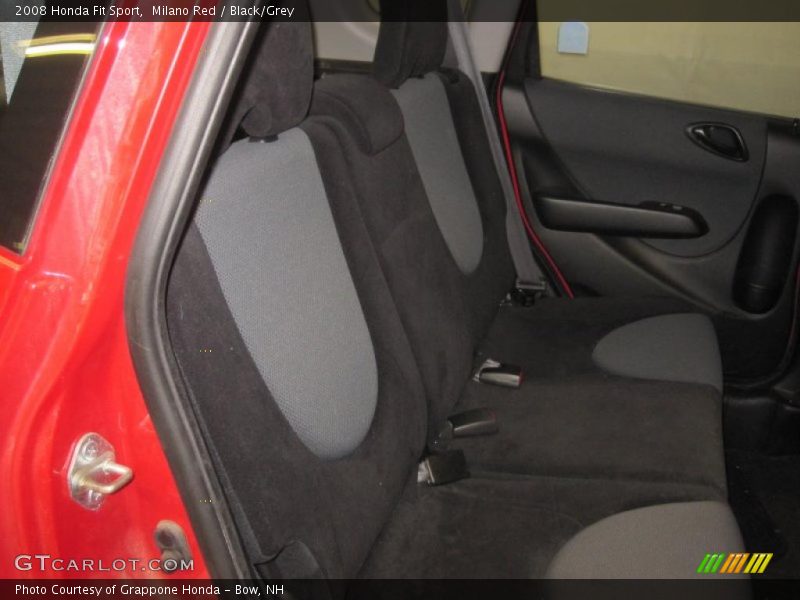 Milano Red / Black/Grey 2008 Honda Fit Sport