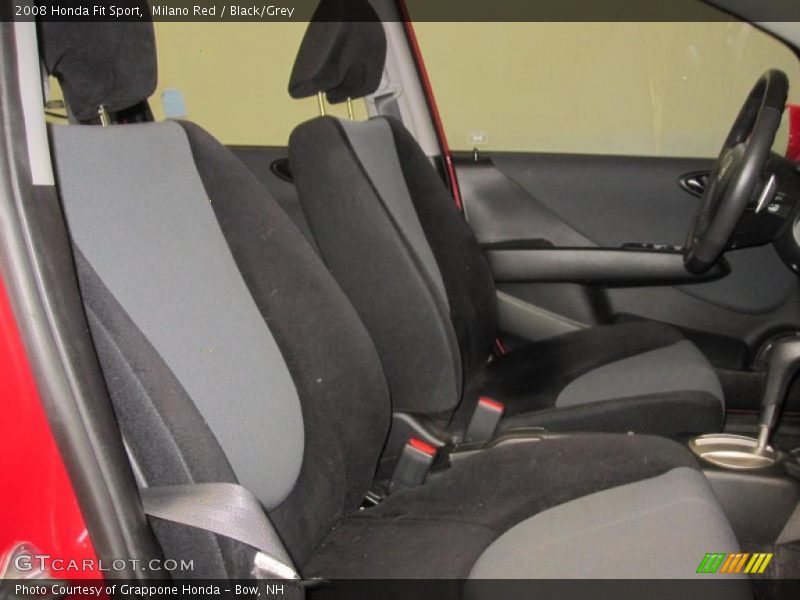 Milano Red / Black/Grey 2008 Honda Fit Sport