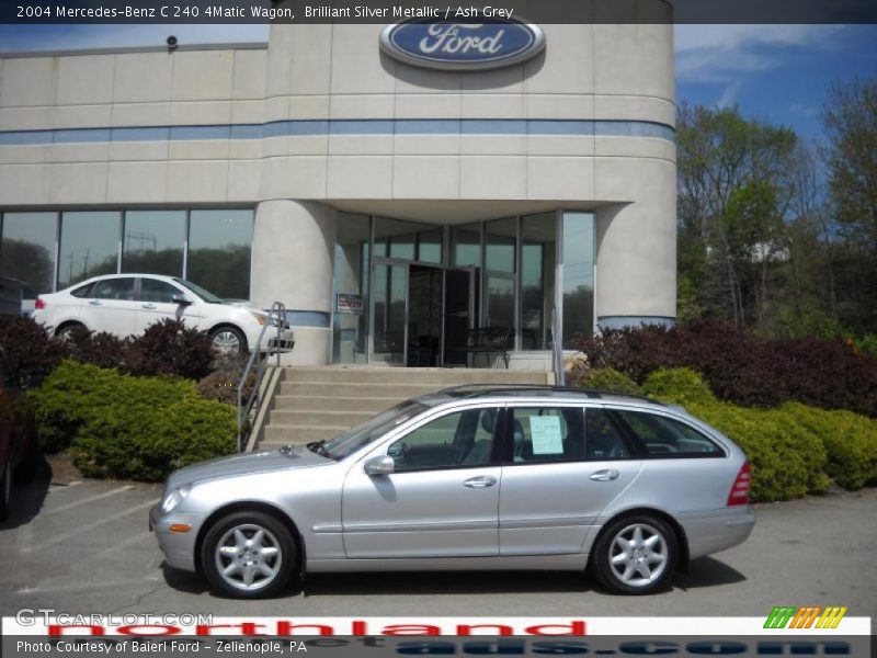 Brilliant Silver Metallic / Ash Grey 2004 Mercedes-Benz C 240 4Matic Wagon