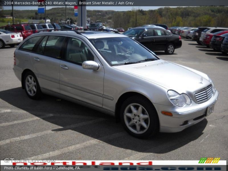 Brilliant Silver Metallic / Ash Grey 2004 Mercedes-Benz C 240 4Matic Wagon