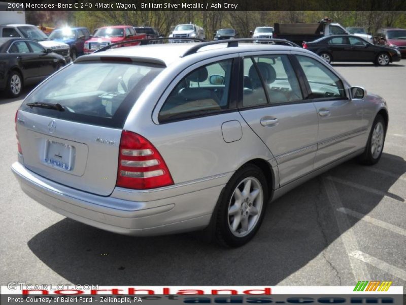 Brilliant Silver Metallic / Ash Grey 2004 Mercedes-Benz C 240 4Matic Wagon