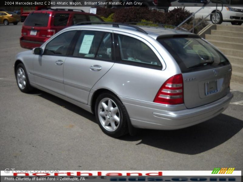 Brilliant Silver Metallic / Ash Grey 2004 Mercedes-Benz C 240 4Matic Wagon