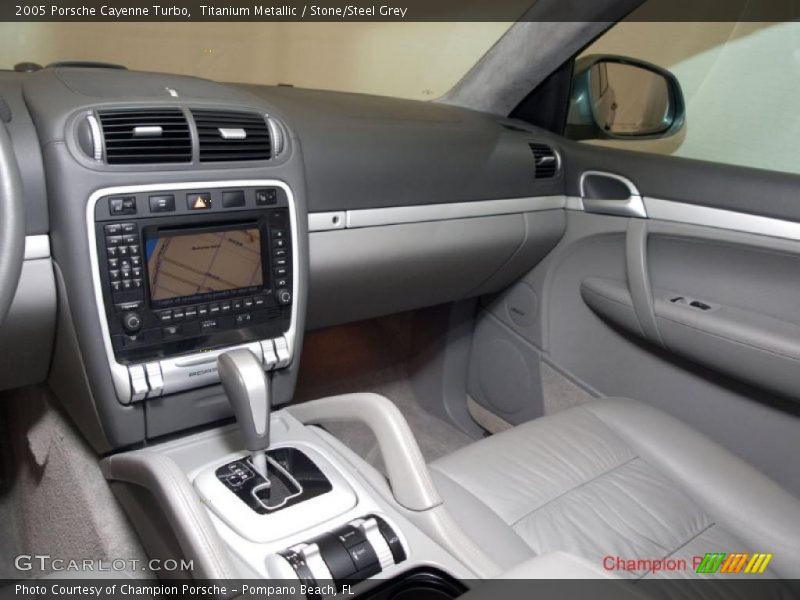 Titanium Metallic / Stone/Steel Grey 2005 Porsche Cayenne Turbo