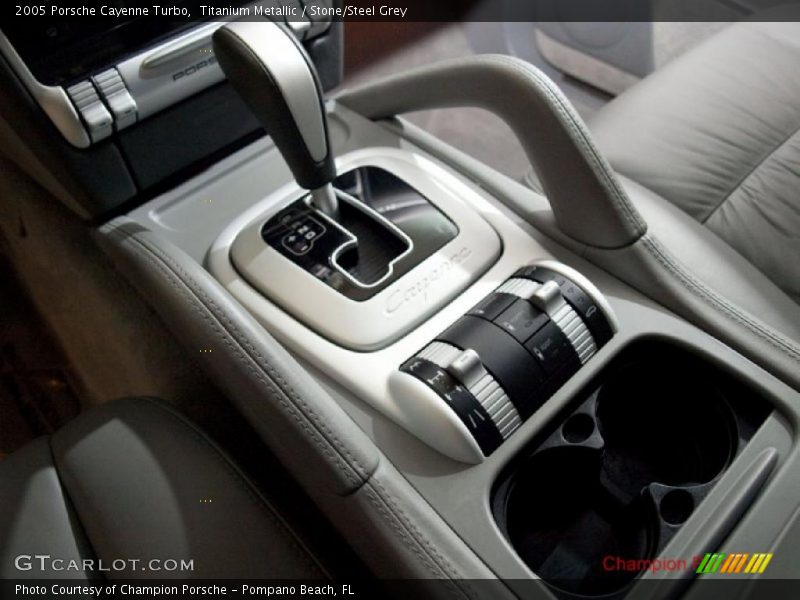 Titanium Metallic / Stone/Steel Grey 2005 Porsche Cayenne Turbo