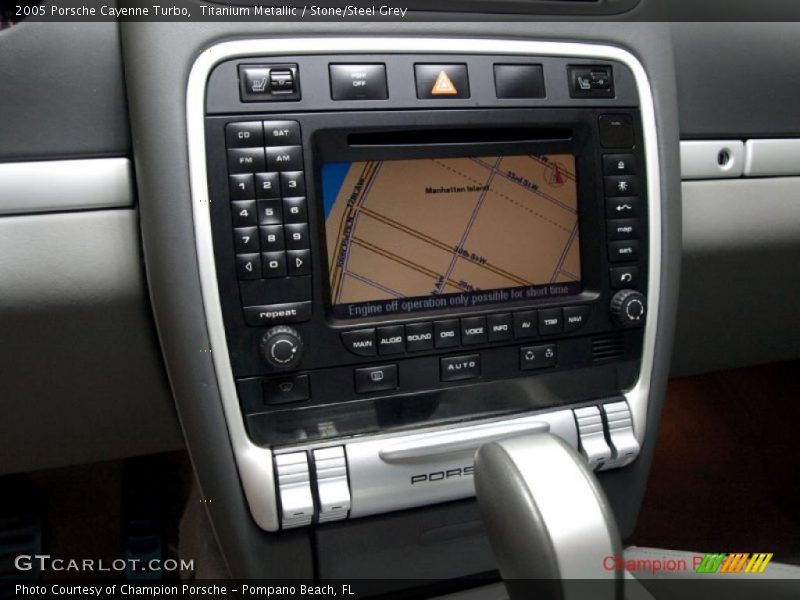 Titanium Metallic / Stone/Steel Grey 2005 Porsche Cayenne Turbo