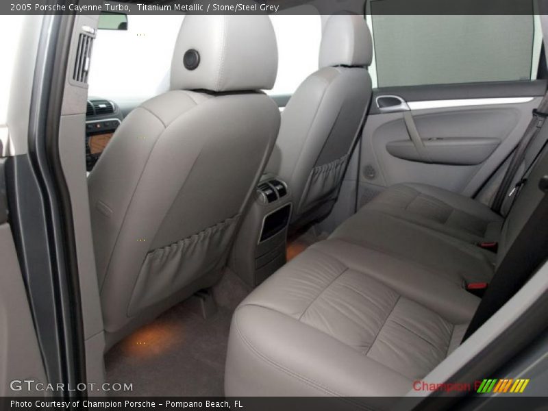 Titanium Metallic / Stone/Steel Grey 2005 Porsche Cayenne Turbo
