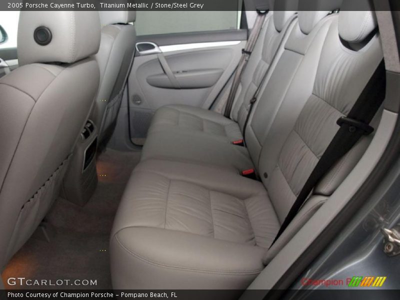Titanium Metallic / Stone/Steel Grey 2005 Porsche Cayenne Turbo