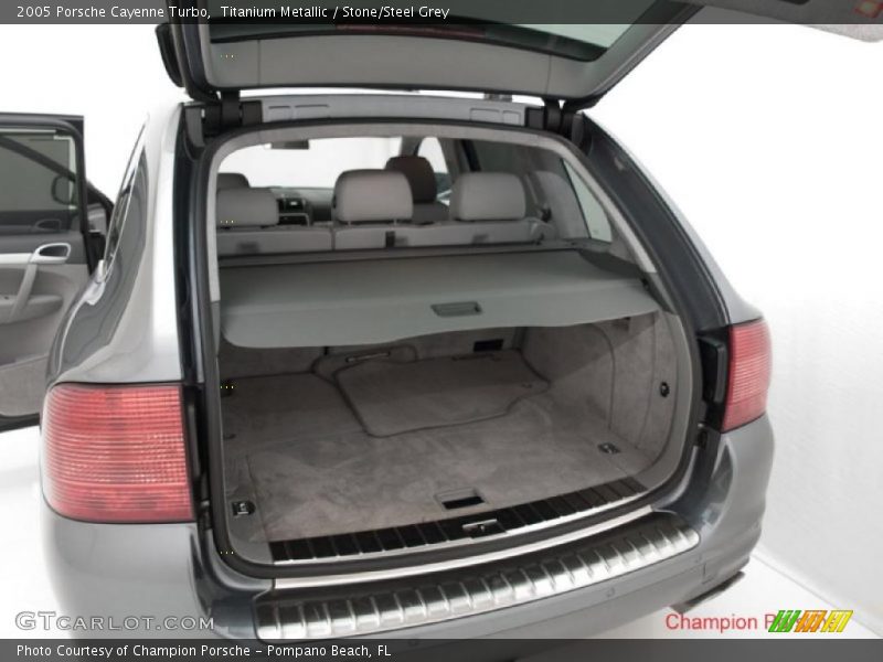 Titanium Metallic / Stone/Steel Grey 2005 Porsche Cayenne Turbo