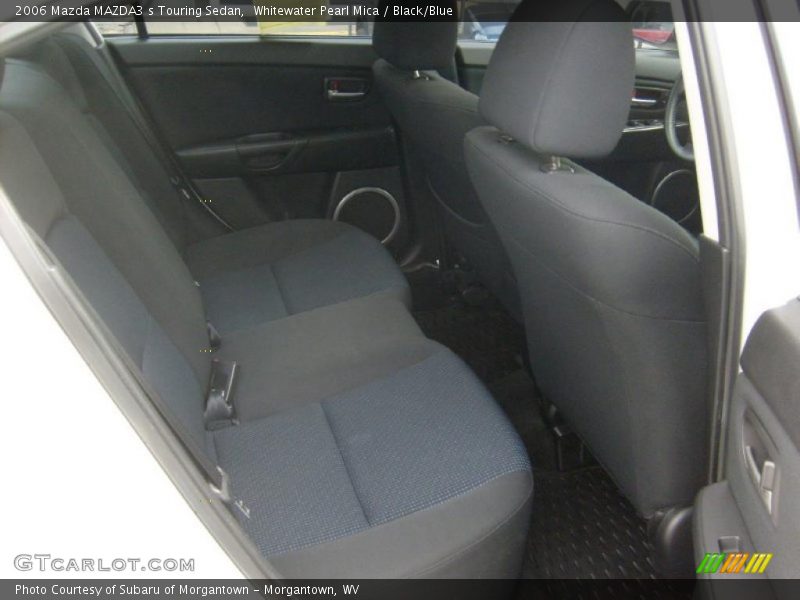 Whitewater Pearl Mica / Black/Blue 2006 Mazda MAZDA3 s Touring Sedan