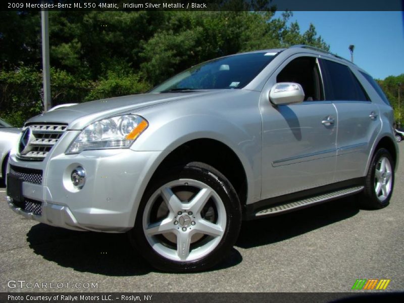 Iridium Silver Metallic / Black 2009 Mercedes-Benz ML 550 4Matic