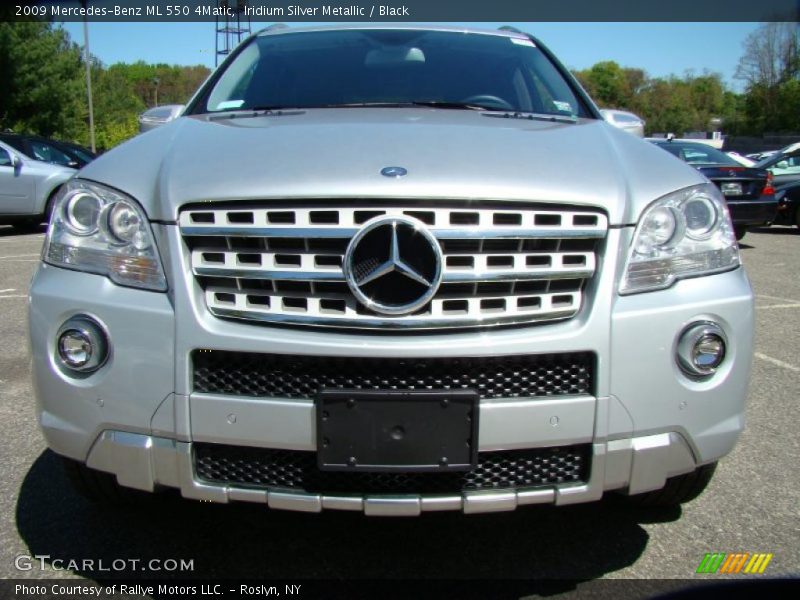 Iridium Silver Metallic / Black 2009 Mercedes-Benz ML 550 4Matic