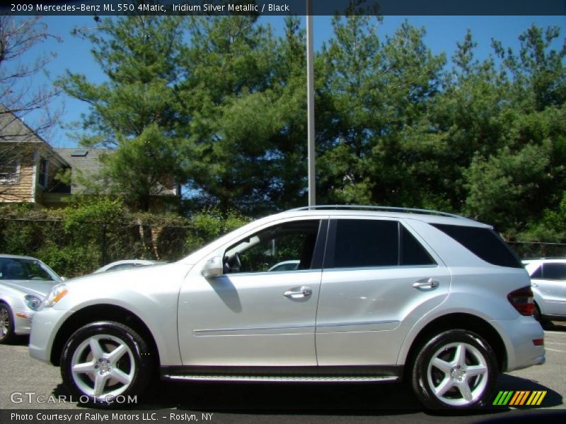 Iridium Silver Metallic / Black 2009 Mercedes-Benz ML 550 4Matic