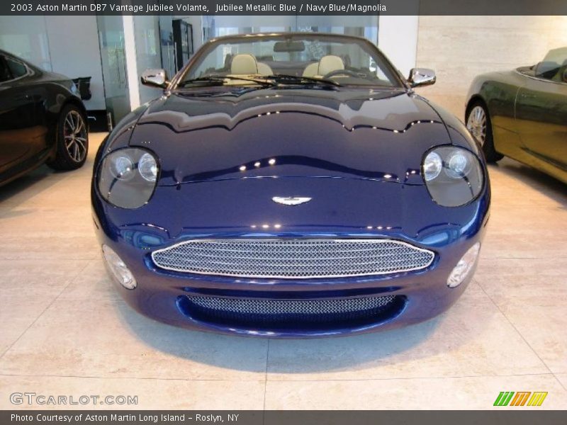 Jubilee Metallic Blue / Navy Blue/Magnolia 2003 Aston Martin DB7 Vantage Jubilee Volante