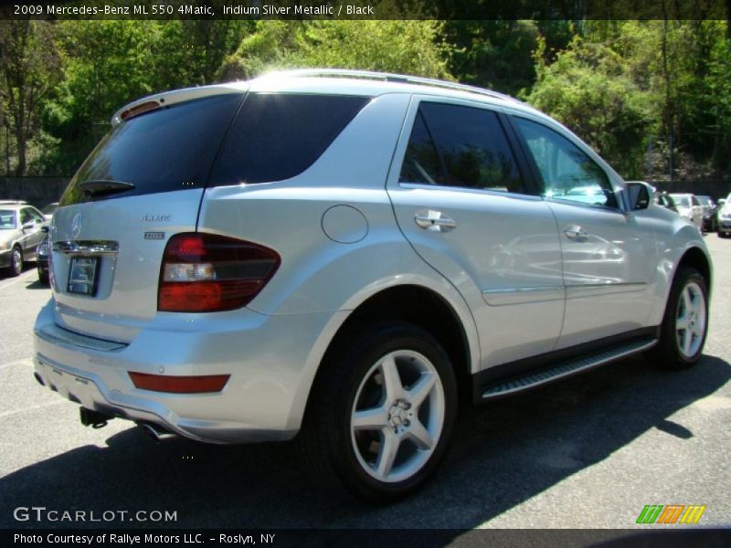 Iridium Silver Metallic / Black 2009 Mercedes-Benz ML 550 4Matic