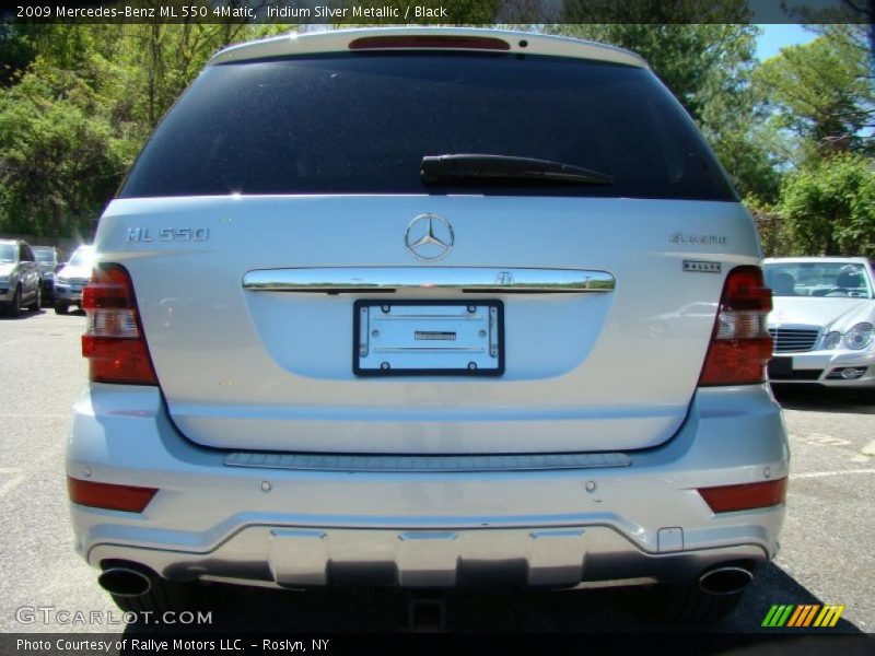 Iridium Silver Metallic / Black 2009 Mercedes-Benz ML 550 4Matic
