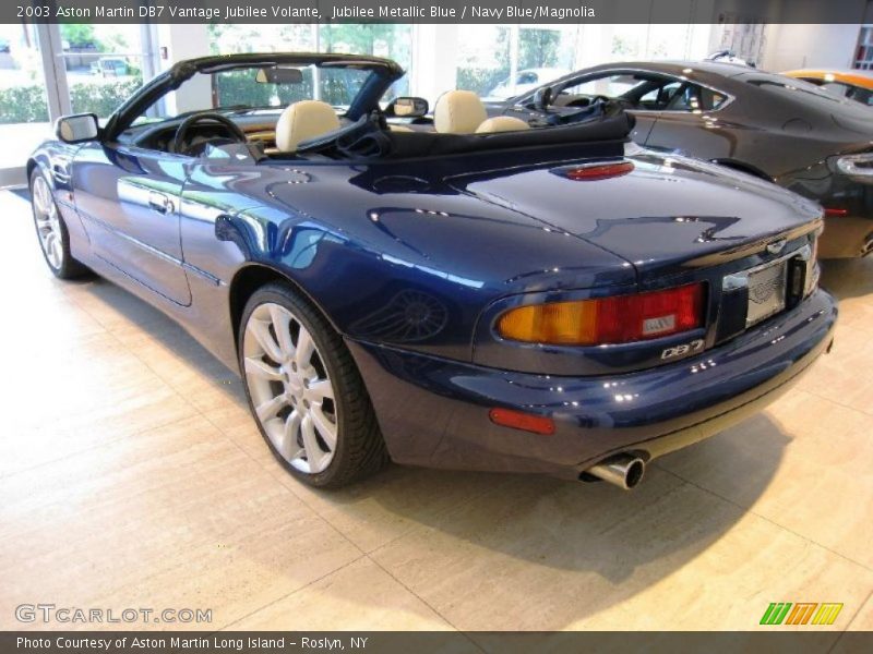 Jubilee Metallic Blue / Navy Blue/Magnolia 2003 Aston Martin DB7 Vantage Jubilee Volante
