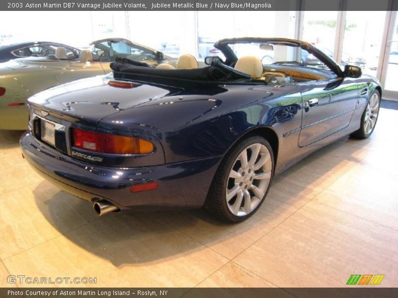 Jubilee Metallic Blue / Navy Blue/Magnolia 2003 Aston Martin DB7 Vantage Jubilee Volante