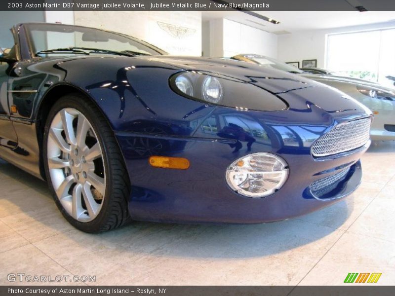Jubilee Metallic Blue / Navy Blue/Magnolia 2003 Aston Martin DB7 Vantage Jubilee Volante