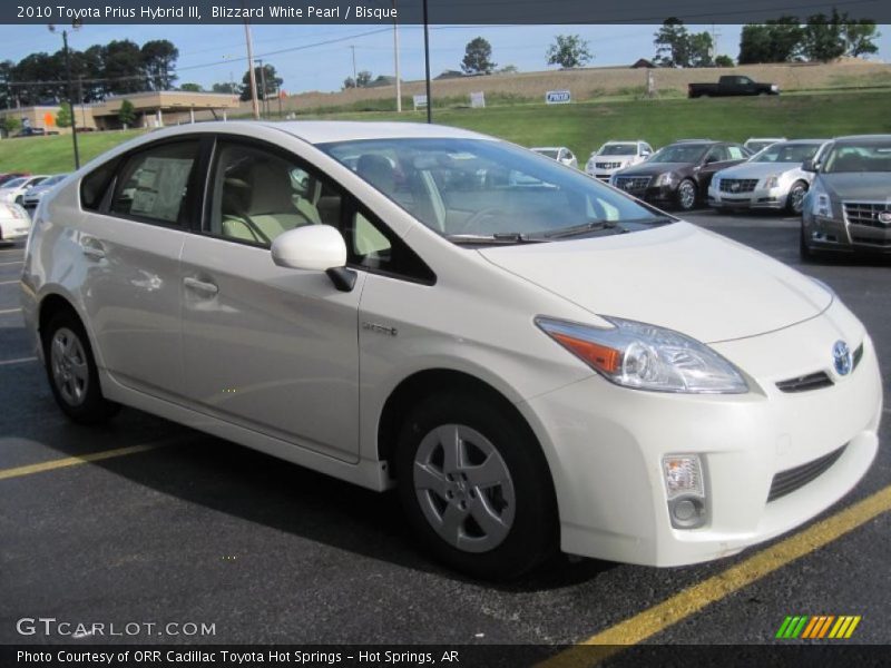 Blizzard White Pearl / Bisque 2010 Toyota Prius Hybrid III