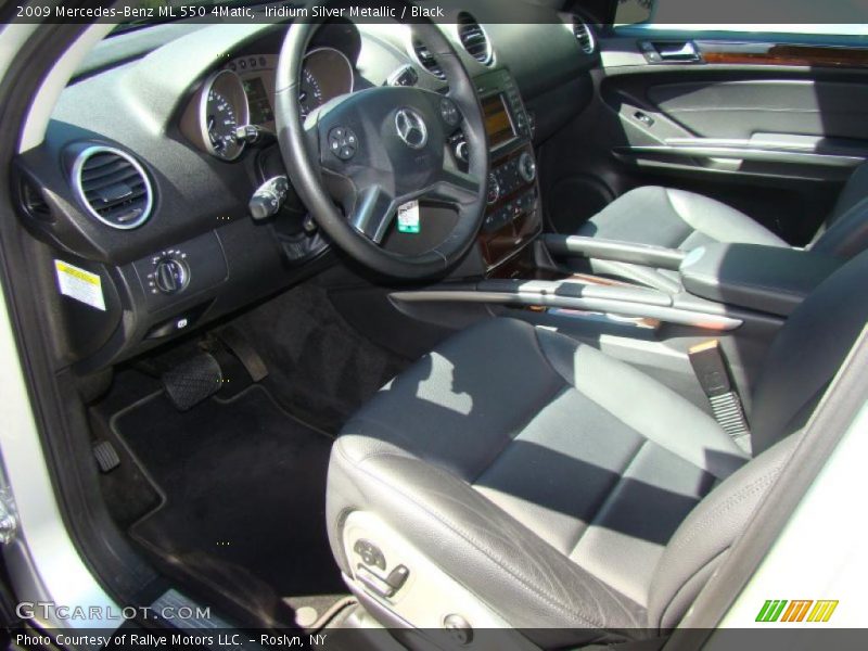 Iridium Silver Metallic / Black 2009 Mercedes-Benz ML 550 4Matic