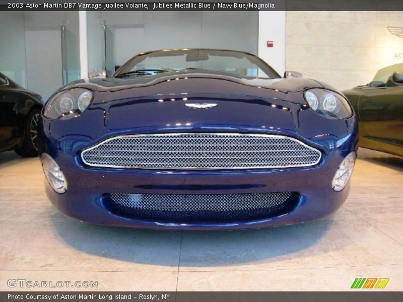 Jubilee Metallic Blue / Navy Blue/Magnolia 2003 Aston Martin DB7 Vantage Jubilee Volante