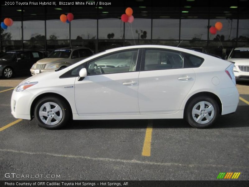 Blizzard White Pearl / Bisque 2010 Toyota Prius Hybrid III