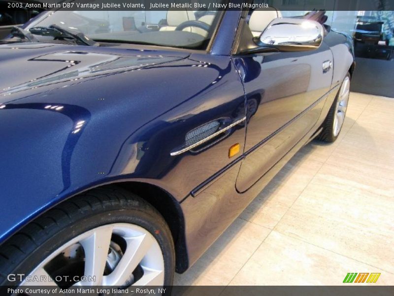Jubilee Metallic Blue / Navy Blue/Magnolia 2003 Aston Martin DB7 Vantage Jubilee Volante