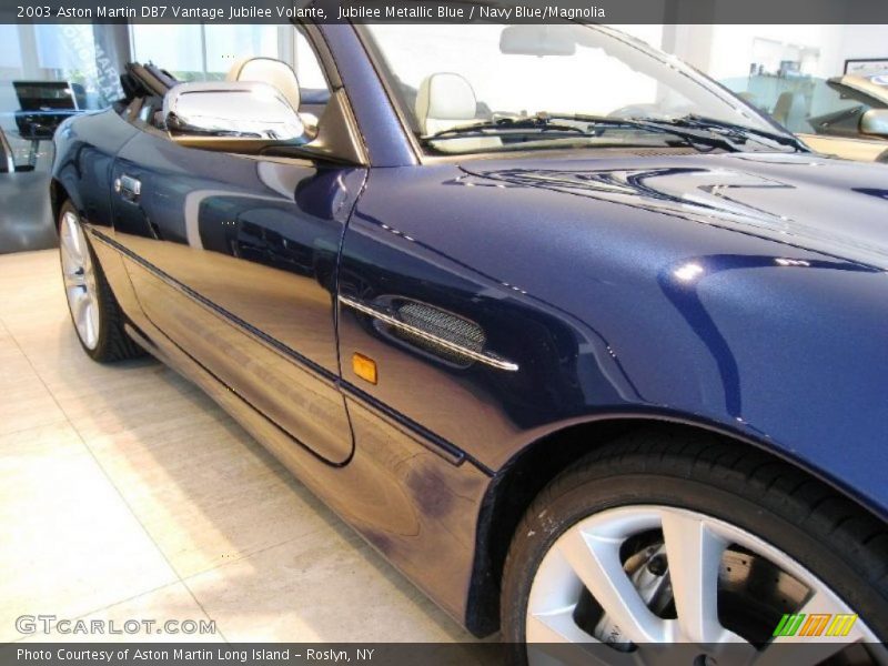 Jubilee Metallic Blue / Navy Blue/Magnolia 2003 Aston Martin DB7 Vantage Jubilee Volante