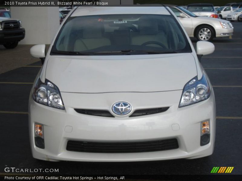 Blizzard White Pearl / Bisque 2010 Toyota Prius Hybrid III