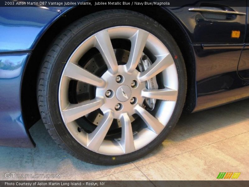 Jubilee Metallic Blue / Navy Blue/Magnolia 2003 Aston Martin DB7 Vantage Jubilee Volante