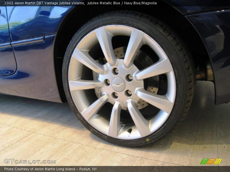 Jubilee Metallic Blue / Navy Blue/Magnolia 2003 Aston Martin DB7 Vantage Jubilee Volante