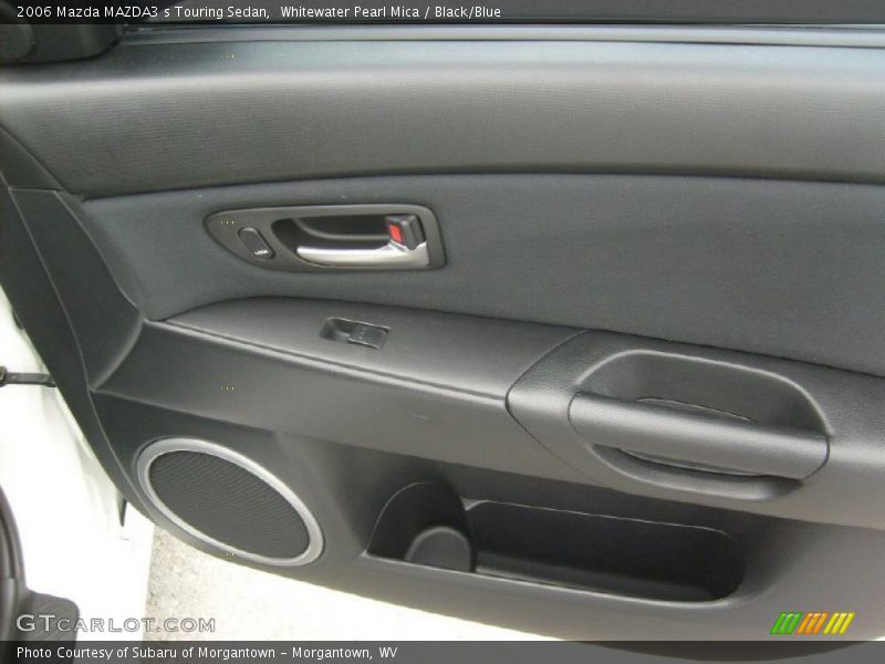 Whitewater Pearl Mica / Black/Blue 2006 Mazda MAZDA3 s Touring Sedan