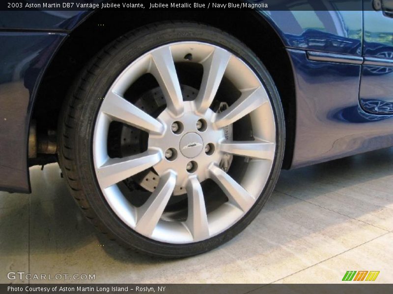 Jubilee Metallic Blue / Navy Blue/Magnolia 2003 Aston Martin DB7 Vantage Jubilee Volante