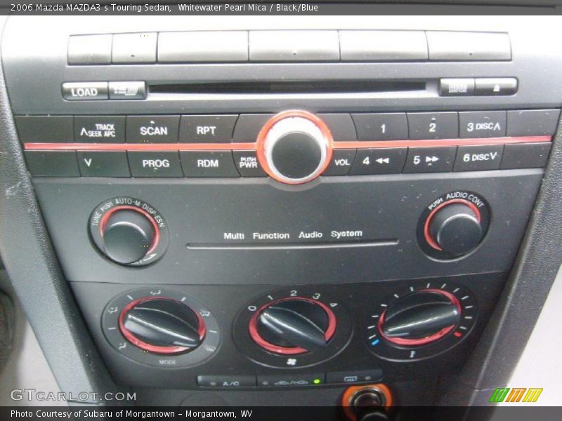 Whitewater Pearl Mica / Black/Blue 2006 Mazda MAZDA3 s Touring Sedan