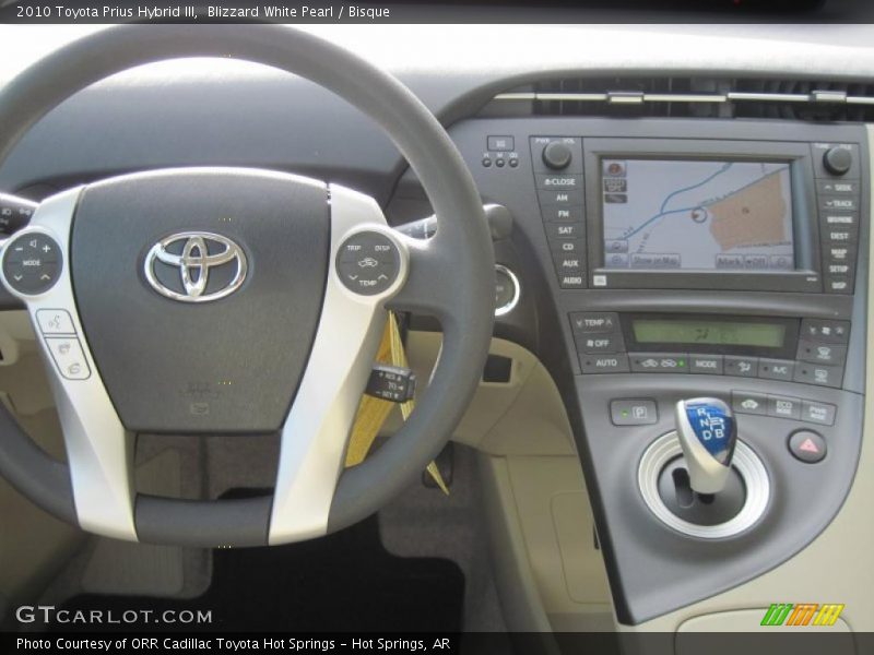 Blizzard White Pearl / Bisque 2010 Toyota Prius Hybrid III
