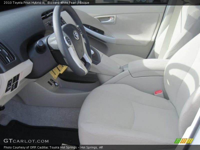 Blizzard White Pearl / Bisque 2010 Toyota Prius Hybrid III