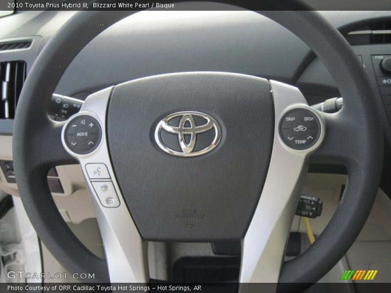 Blizzard White Pearl / Bisque 2010 Toyota Prius Hybrid III