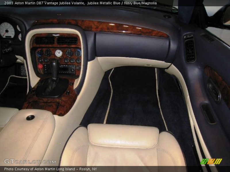 Jubilee Metallic Blue / Navy Blue/Magnolia 2003 Aston Martin DB7 Vantage Jubilee Volante