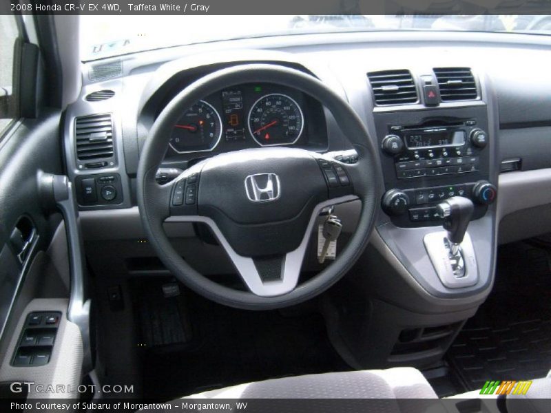 Taffeta White / Gray 2008 Honda CR-V EX 4WD