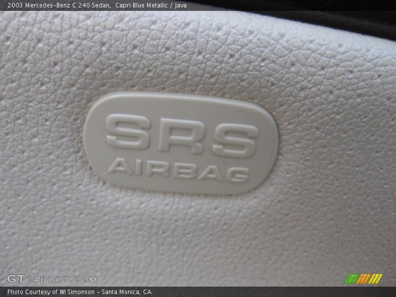 Capri Blue Metallic / Java 2003 Mercedes-Benz C 240 Sedan