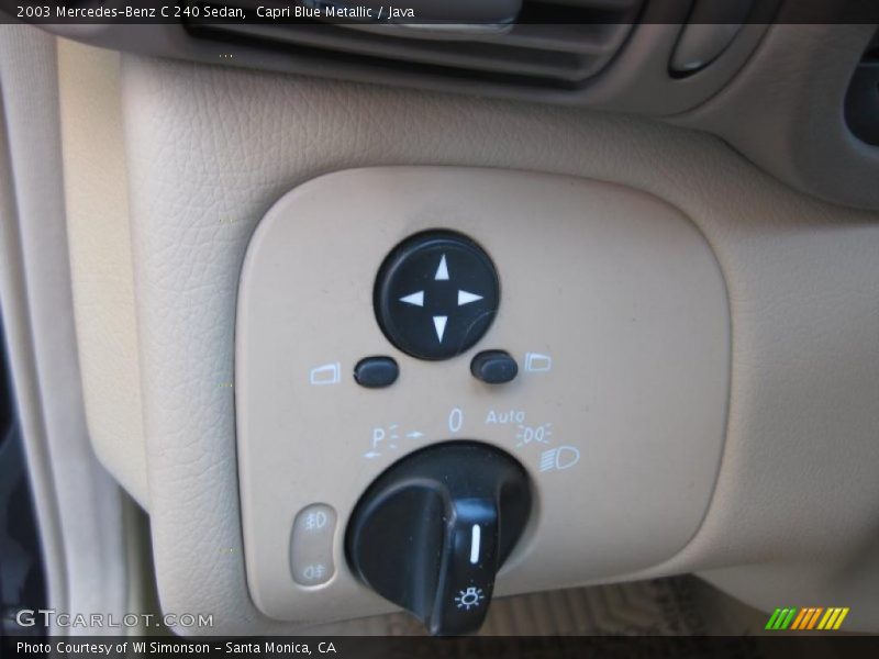 Capri Blue Metallic / Java 2003 Mercedes-Benz C 240 Sedan