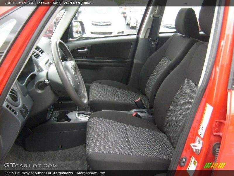 Vivid Red / Black 2008 Suzuki SX4 Crossover AWD