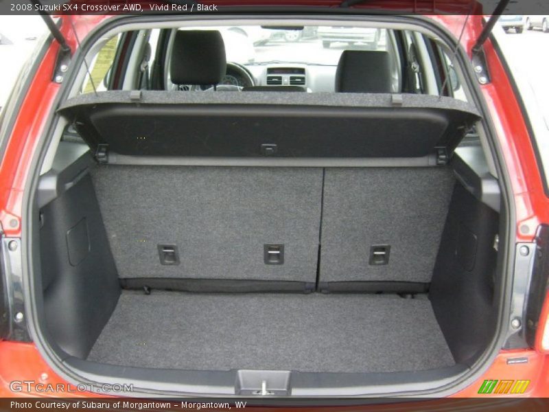 Vivid Red / Black 2008 Suzuki SX4 Crossover AWD